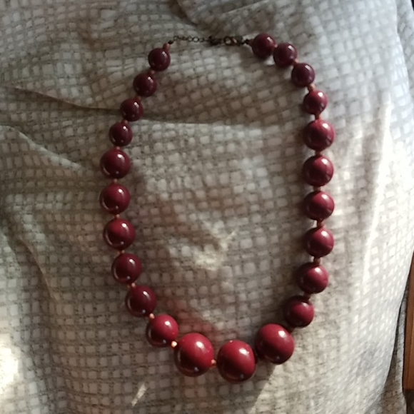 Express Large Beaded Boho Statement '70s Necklace - Picture 1 of 3